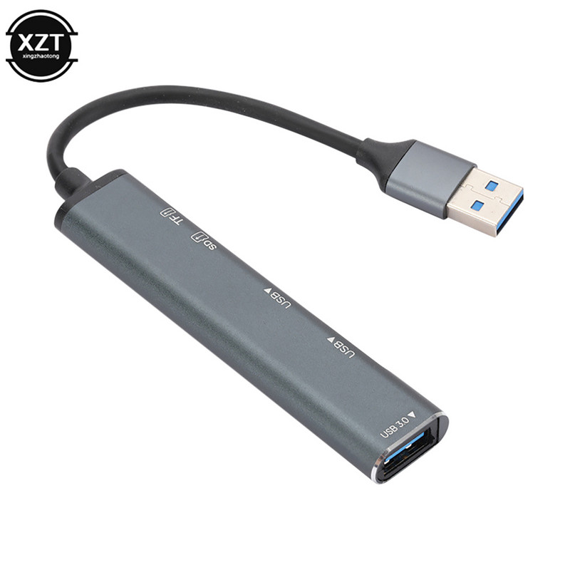 Többfunkciós USB 3.0 Type-c Splitter 5 az 1-ben bővítő dokkoló állomás USB3.0 hub USB 2.0 HUB TF/SD kártyaolvasóval
