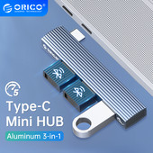ORICO Outdoor Type C USB HUB 3.0 Adapter High Speed Splitter 3 Port USB 2.0 for HUAWEI Computer PC klēpjdatoru Mac piederumi