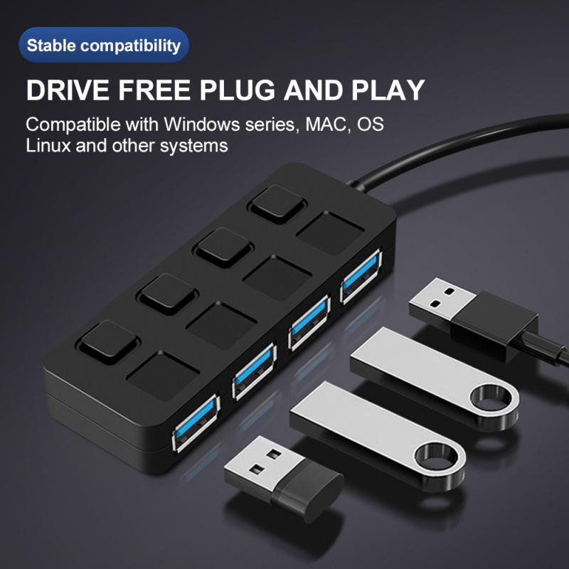 RYRA 4 porturi 5Gbps HUB de mare viteză USB 3.0 Splitter tip C Adaptor OTG pentru Macbook Pro PC Laptop Usb Hub Accesorii pentru computer