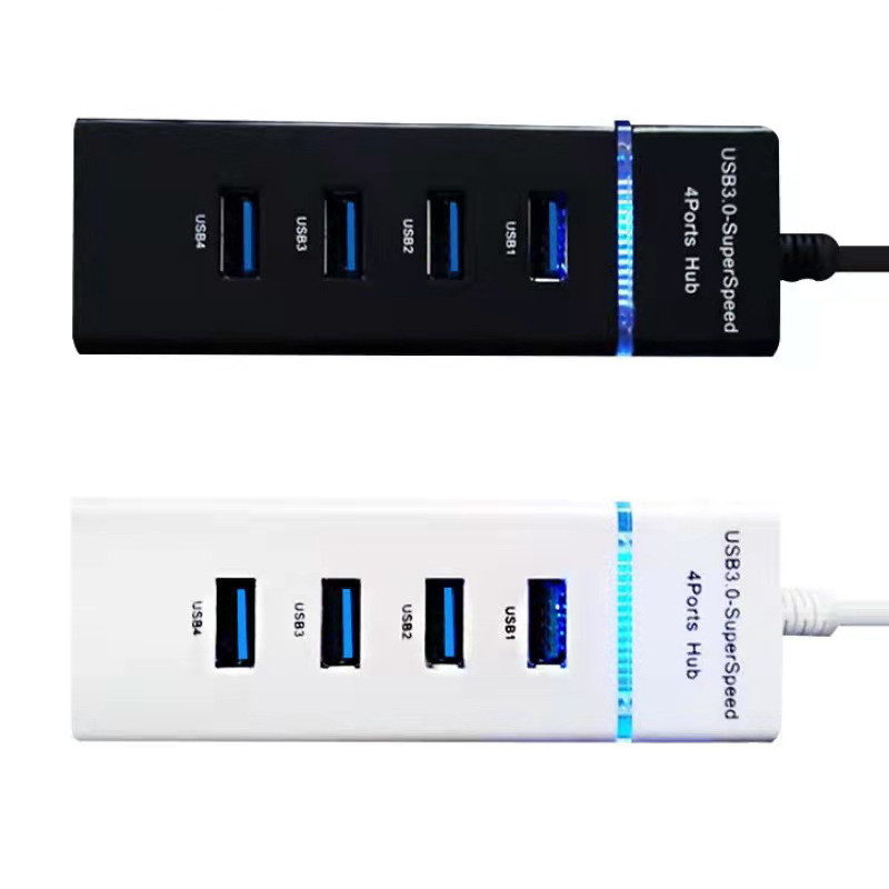 4 θύρες USB 2.0 3.0 HUB Splitter Επέκταση υψηλής ταχύτητας για επιτραπέζιο υπολογιστή Προσαρμογέας φορητού υπολογιστή για φορτιστή πληκτρολογίου U Disk