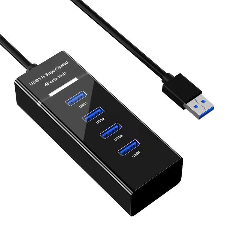4 θύρες USB 2.0 3.0 HUB Splitter Επέκταση υψηλής ταχύτητας για επιτραπέζιο υπολογιστή Προσαρμογέας φορητού υπολογιστή για φορτιστή πληκτρολογίου U Disk