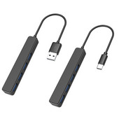 USB C HUB 2.0 Multi 4 Port USB HUB Elosztó C típusú Adapter OTG Xiaomi Macbook Pro 13 15 Air Pro számítógéphez Számítógép tartozékok