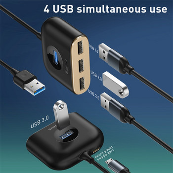 Baseus USB HUB 3.0 To Multi USB Splitter Adapter 4 Port USB Charging USB for Macbook Laptop Devices USB C HUB Switch USB splitter