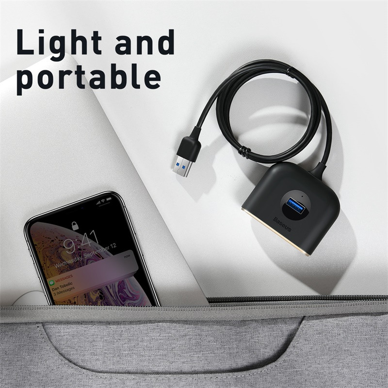 Baseus USB HUB 3.0 na Multi USB razdjelnik adapter 4 porta USB punjenje za Macbook prijenosne uređaje USB C HUB Switch USB razdjelnik