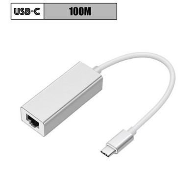 100/1000Mbps USB C vanjski Ethernet adapter Mrežna kartica tipa C na RJ45 LAN žičani internetski kabel za MacBook PC Windows 7 8 10