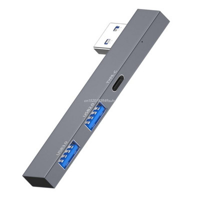 3-Port USB Hub 3.0 2.0 USB/Type C Splitter Prijenosno računalo Dodaci za prijenosna računala Aluminijska legura Multi Extender Gadget