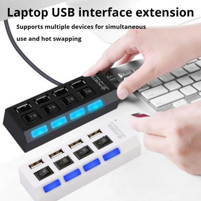USB nagy sebességű 4 portos hub független kapcsoló hub négy bites elosztó 2.0 nagy sebességű hub Usb több interfész hub professzionális