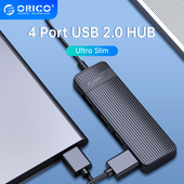 ORICO 4 prievadų USB 2.0 HUB Ultra Slim Super Speed Data HUB ABS mini USB skirstytuvas Kompiuterio priedai, skirti kompiuteriniam nešiojamam nešiojamajam kompiuteriui