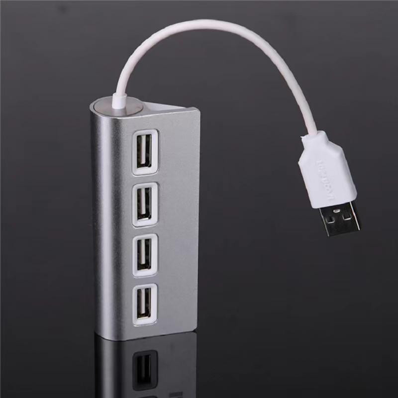 RYRA 4 az 1-ben USB 2.0 hub kábellel alumíniumötvözet USB elosztó adapter hordozható adat mini hub Macbook Air laptop PC táblagéphez