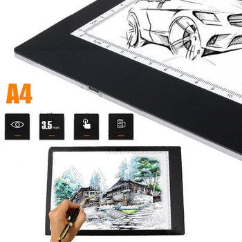 Νέο λεπτό A4 LED Digital Graphic Tablet Art Stencil Drawing Board Copy Board Light Box Tracing Writing Portable Ηλεκτρονικό Tablet