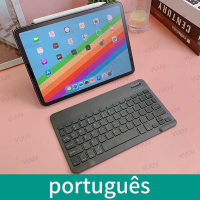 španjolska Bluetooth-kompatibilna tipkovnica za tablet telefon ruska portugalska Android iOS mini bežična tablet tipkovnica za iPad