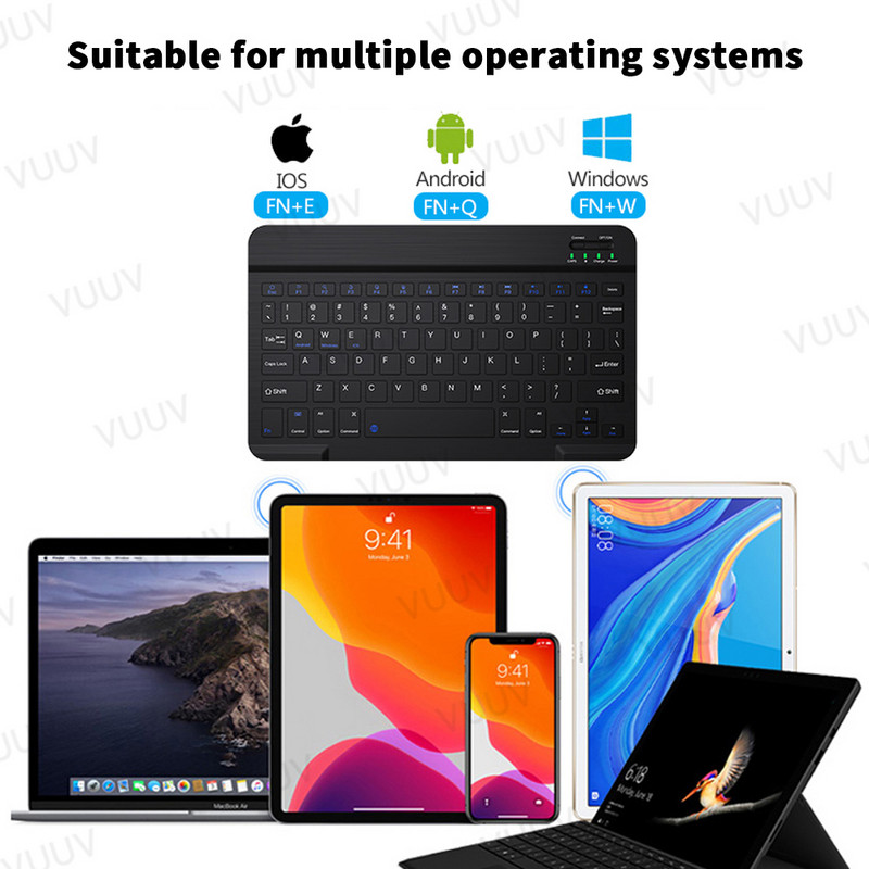 španjolska Bluetooth-kompatibilna tipkovnica za tablet telefon ruska portugalska Android iOS mini bežična tablet tipkovnica za iPad