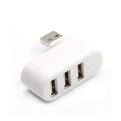 LccKaa Rotate Mini USB Hub 2.0 Adapter High Speed U Disk Reader Splitter 3 Ports USB 2.0 for Computer PC sülearvuti Mac Accessories