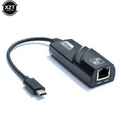 C tipo iki RJ45 tinklo plokštė 10/100/1000Mbps grįžtamasis USB 3.1 sąsaja su RJ45 Gigabit Ethernet LAN tinklo adapteris RTL8153