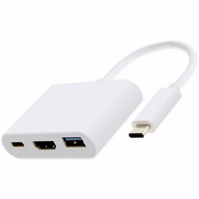 3 u 1 tip C na USB 3.0 HDMI-kompatibilan adapterski kabel za punjenje USB-C 3.1 Hub za Macbook Air Pro Huawei Mate10 Samsung S8/9/10