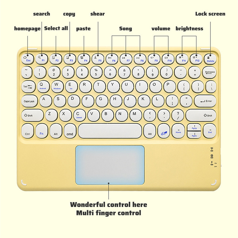 Set combinat de tastatură și mouse fără fir pentru iPad pentru iPad Xiaomi Samsung Huawei Tabletă Android IOS Windows