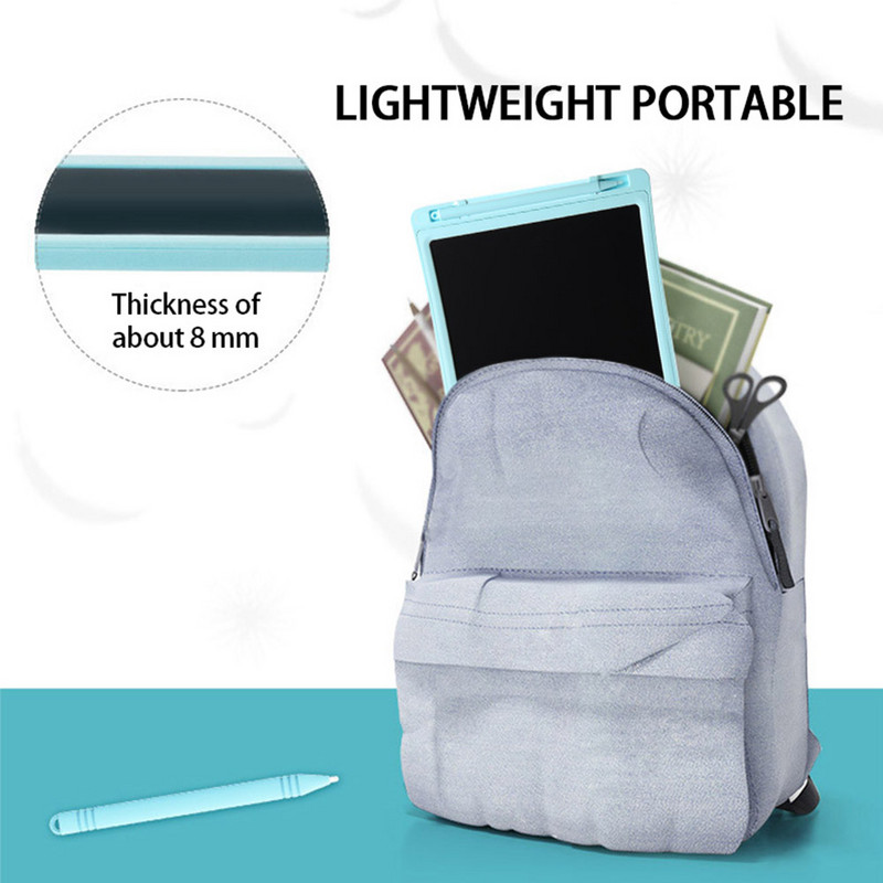 8/10 hüvelykes LCD írótábla Rajz táblagép Elektronika Grafikus tábla Hordozható Kézírólapok Tollal Gyerekeknek Ajándékok