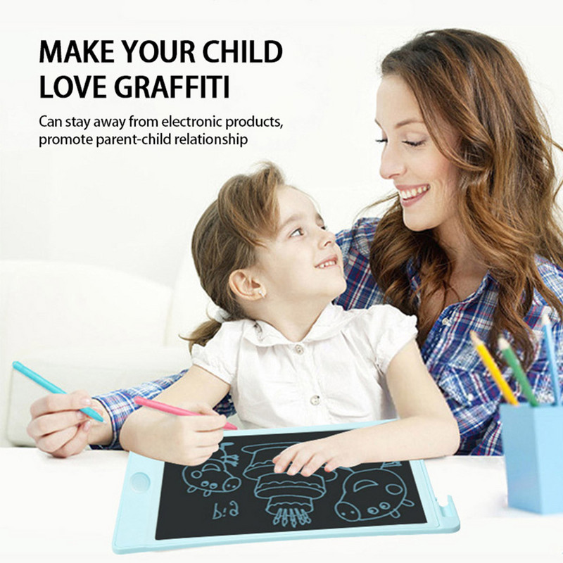 8/10 hüvelykes LCD írótábla Rajz táblagép Elektronika Grafikus tábla Hordozható Kézírólapok Tollal Gyerekeknek Ajándékok