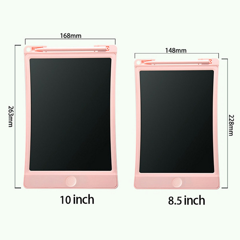 8/10 hüvelykes LCD írótábla Rajz táblagép Elektronika Grafikus tábla Hordozható Kézírólapok Tollal Gyerekeknek Ajándékok
