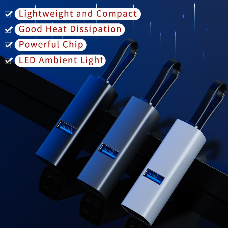 C tipa USB C HUB dokstacijas 3.0 5 portu vairāku sadalītāju adapteris Xiaomi Huawei Macbook Pro Air Pro automašīnas datora USB paplašinātājam