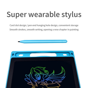 Πίνακας γραφής LCD 12 ιντσών Ηλεκτρονική ψηφιακή ταμπλέτα ζωγραφικής Doodle Πολύχρωμο μαξιλαράκι γραφής για παιδιά Εξαιρετικά λεπτή σανίδα με στυλό