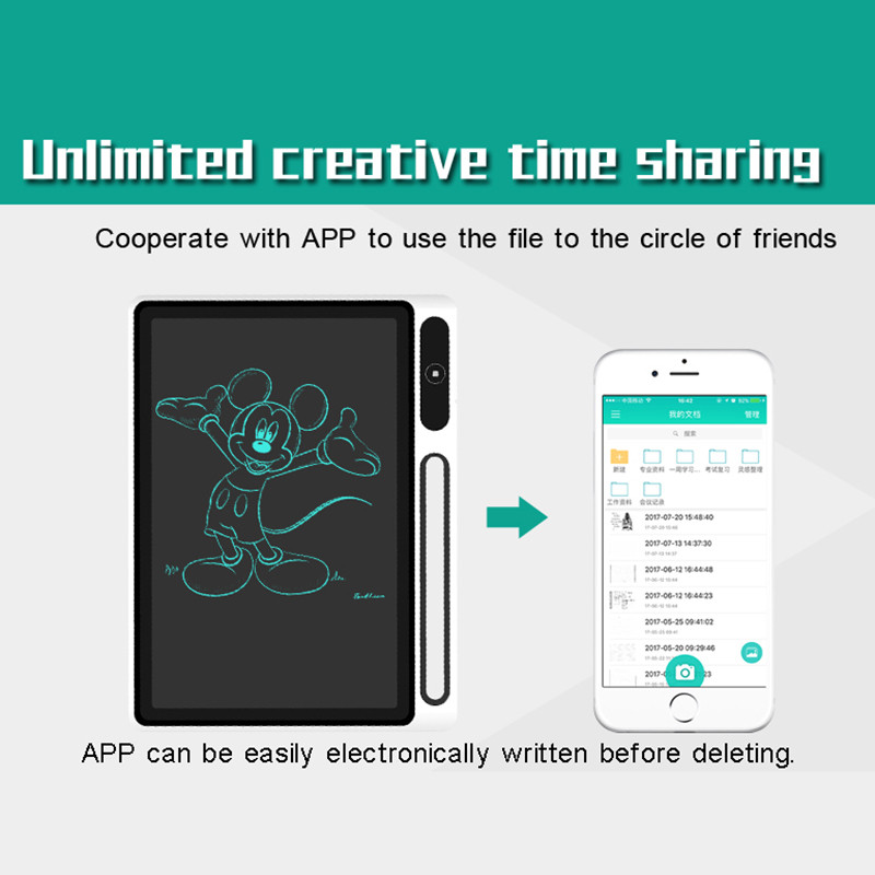10,1 hüvelykes intelligens üzleti írótábla Ith védőtok Lcd rajztábla Gyermek kézzel festett tábla diákoknak Designe