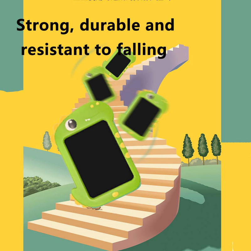 Tabletă de scris inteligentă cu desene animate de 9 inci, tablă electronică de desen LCD cu stilou, bloc de scris digital grafic pentru copii, birou, acasă