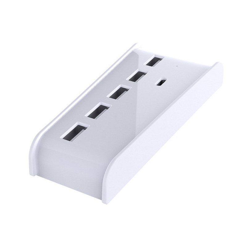 PS5 USB elosztóhoz 4 USB + 1 USB töltőporttal + 1 USB C port átalakító osztóval, USB Type C 3.1 bővítővel