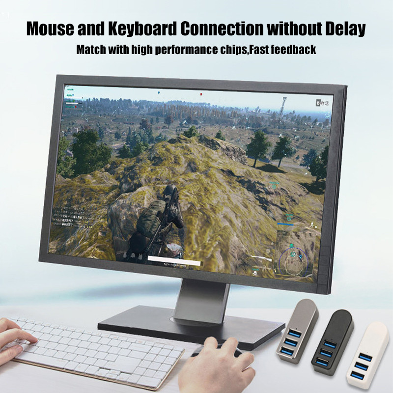 3 az 1-ben vezeték nélküli USB 3.0 hub laptop adapterhez PC számítógép USB töltő elosztó notebook elosztó támogatás Macbookhoz Dell Lenovo HP