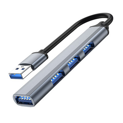 Alumíniumötvözet merevlemez-elosztó nagy sebességű OTG-adapter Type-C HUB 7 portos USB 3.0 bővítő dokkoló állomás