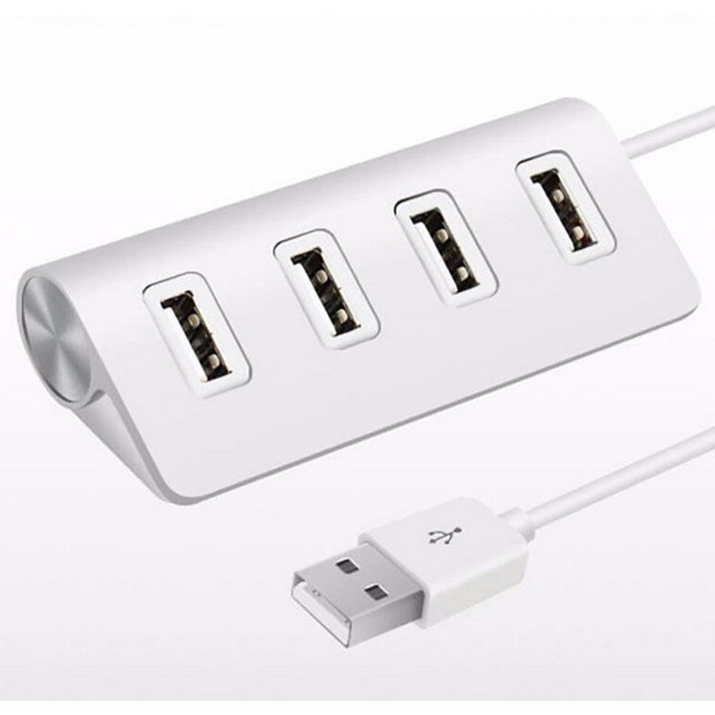 Usb Hub 2.0 Docking Station od aluminijske legure Električni razdjelnik s 4 priključka Multipuerto USB Flash Drive za računalo Xiaomi prijenosno računalo