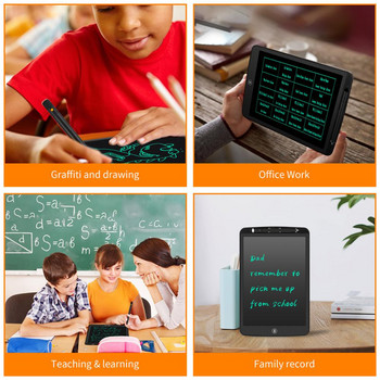 LCD графичен таблет за писане 8,5/10/12 инча Преносим интелигентен електронен бележник Дъска за ръкописен текст с дебела писалка