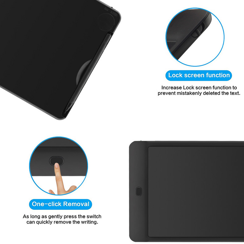 CHYI Tabletă de scris LCD de 10 inchi Pad de urmărire ultra subțire cu funcție de blocare Blocnotes electronice fără hârtie Touchpad digital pentru copii