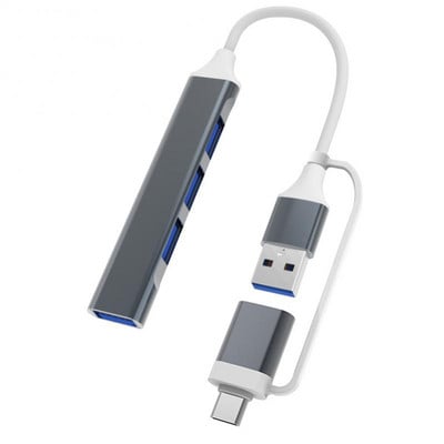 RYRA USB 3.0 Adaptor USB-C HUB Tip-c/USB 3.0/2.0 Adaptor Multi Splitter OTG 4 porturi pentru PC Laptop Telefon Macbook Accesorii USB