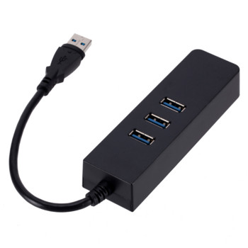 Προσαρμογέας USB 3.0 σε Ethernet 3 θύρες USB 3.0 Hub με RJ45 10/100 Fast Ethernet Adapter για αξεσουάρ φορητών υπολογιστών MacBook