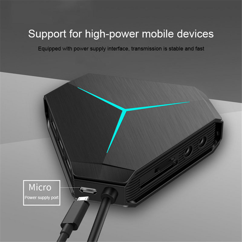 6 prievadų USB 2.0 šakotuvas USB skirstytuvas didelės spartos TF SD kortelių skaitytuvas su ausinių mikrofono sąsaja Kompiuterio priedams