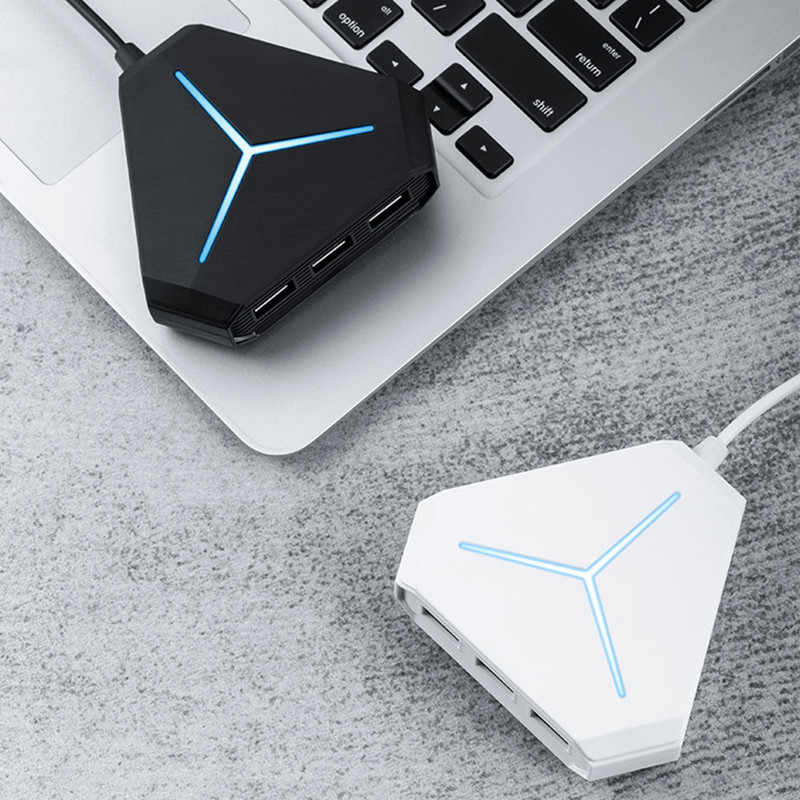 6 prievadų USB 2.0 šakotuvas USB skirstytuvas didelės spartos TF SD kortelių skaitytuvas su ausinių mikrofono sąsaja Kompiuterio priedams