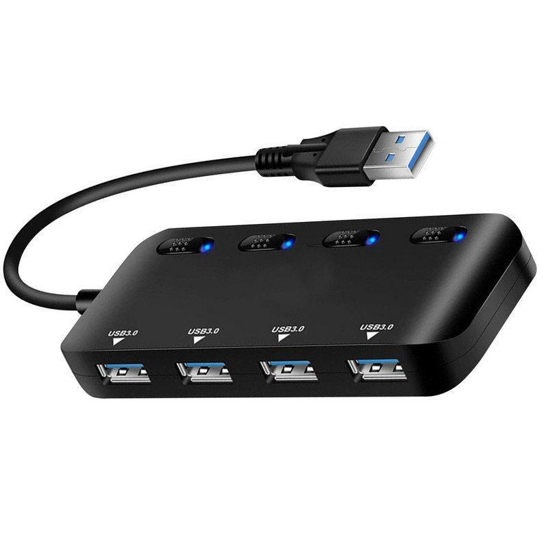 Nagy sebességű Type-C USB3 0 HUB Multi USB Splitter 4 Port Expander Több USB bővítő Számítógép-tartozékok Laptop PC-hez