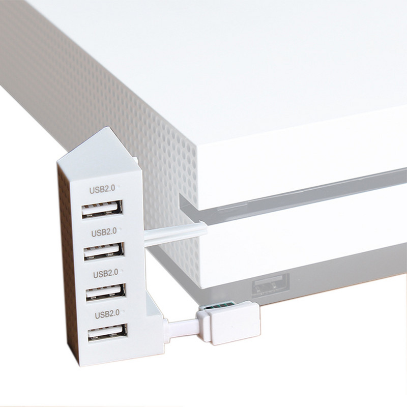 4 portos USB 2.0 adapter USB Hub Splitter bővítő adapter Xbox One S játékkonzolhoz USB porthoz Tartozékok
