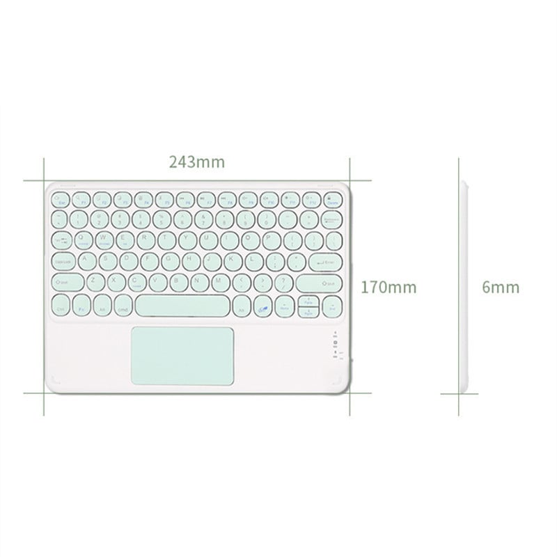 Vezeték nélküli Bluetooth billentyűzet érintőpaddal iPad billentyűzethez iPhone Samsung Galaxy Xiaomi Huawei Microsoft Surface HP