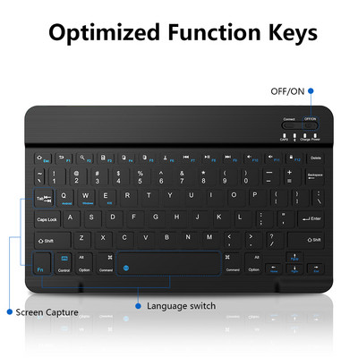 Tastatură fără fir pentru tabletă pentru iPad Samsung Xiaomi Huawei Teclado Tastatură și mouse compatibile cu Bluetooth Pentru iOS Android Windows