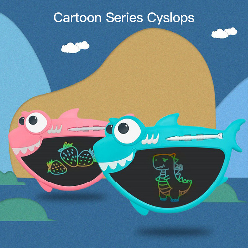 LCD rakstāmā planšetdatora zīmēšanas paliktnis Krāsains 8,5 collu rokraksta dēlis ar irbuļa bloķēšanas pogu mazu bērnu mācību rotaļlietai