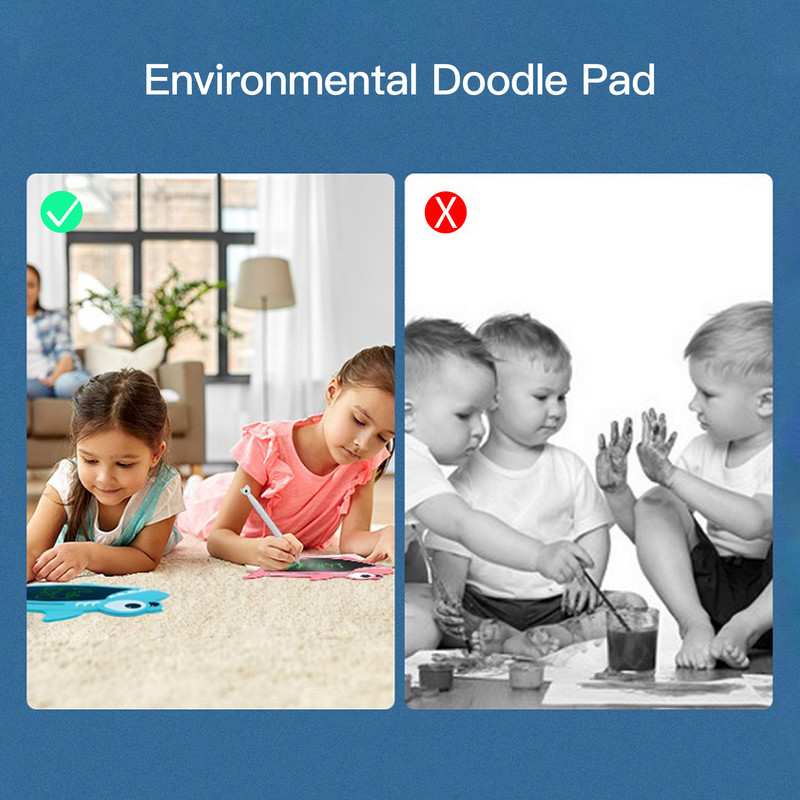 LCD rakstāmā planšetdatora zīmēšanas paliktnis Krāsains 8,5 collu rokraksta dēlis ar irbuļa bloķēšanas pogu mazu bērnu mācību rotaļlietai