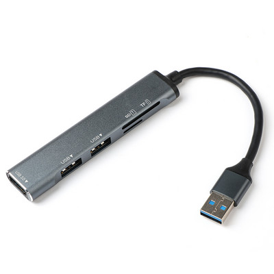 5 în 1 tip C HUB de mare viteză USB3.0 HUB Splitter Card Reader Multiport cu porturi SD TF pentru Macbook Accesorii pentru computer HUB USB
