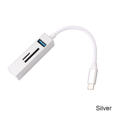 5 u 1 tip C HUB brzi USB3.0 HUB Splitter čitač kartica Multiport sa SD TF priključcima za Macbook računala Dodatna oprema HUB USB