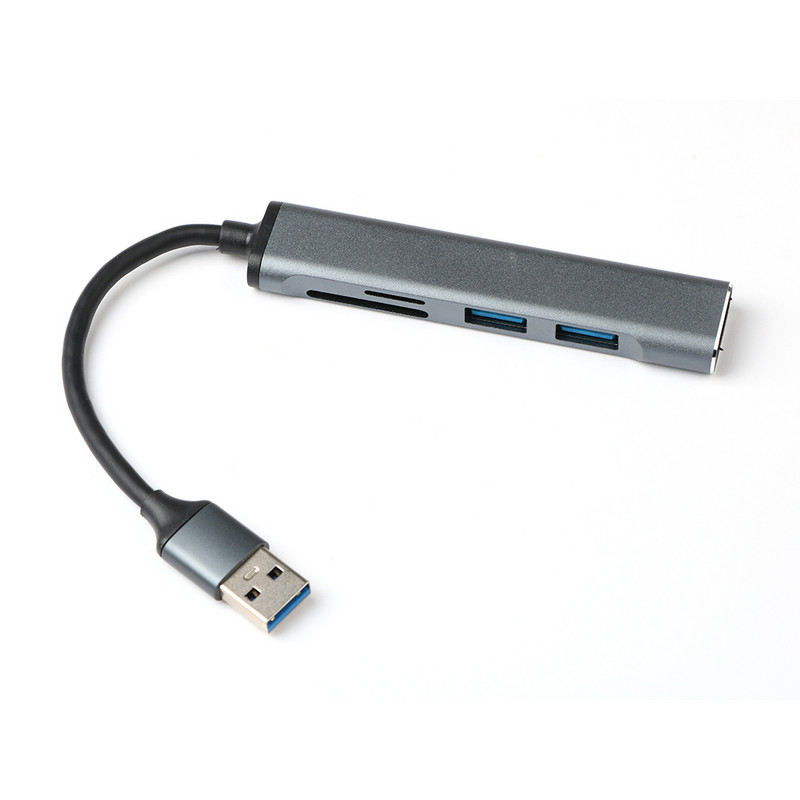 5 u 1 tip C HUB brzi USB3.0 HUB Splitter čitač kartica Multiport sa SD TF priključcima za Macbook računala Dodatna oprema HUB USB