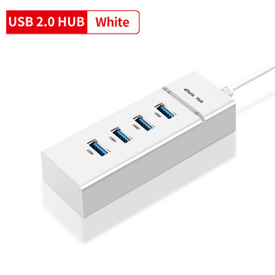 Kaasaskantav USB 3.0 jaotur USB 3.0 2.0 4 pordiga 5 Gbps edastusjaoturid sülearvuti hiire klaviatuuri jaoks U ketas kõvaketta USB splitter