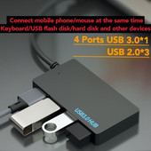 Didelės spartos USB 3.0 stebulės kelių USB skirstytuvas, 4 prievadų plėstuvas, keli USB išplėtimo kompiuterio priedai nešiojamam kompiuteriui