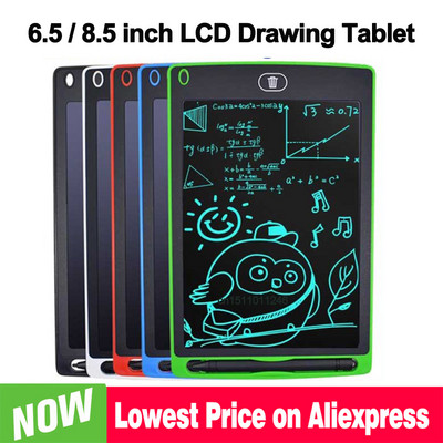 8,5 6,5 инча LCD таблет за рисуване за деца Играчки Инструменти за рисуване Електроника Таблет за писане Дъска Момче Детска образователна тънка дъска