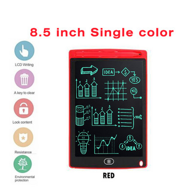 8,5 6,5 colio LCD piešimo planšetė, skirta vaikams Žaislų dažymo įrankiai Elektronika Rašymo planšetė Boy Kids Mokomoji plona lenta